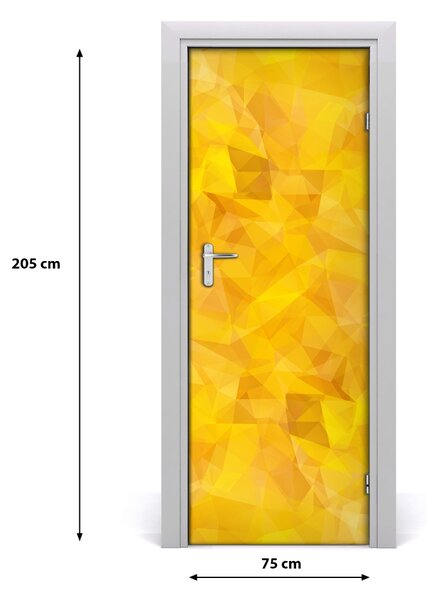 Autocolante pentru usi Autocolant DOOR adeziv triunghiuri Abstract