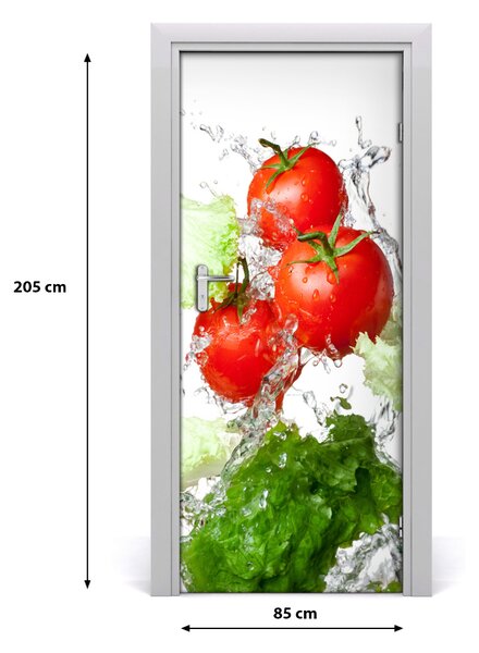 Autocolante pentru usi Tomate și salată