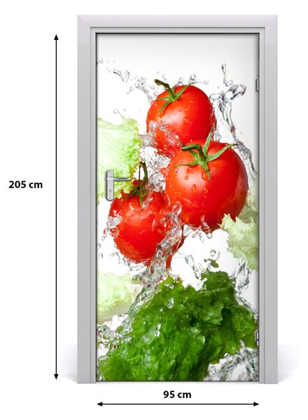 Autocolante pentru usi Tomate și salată