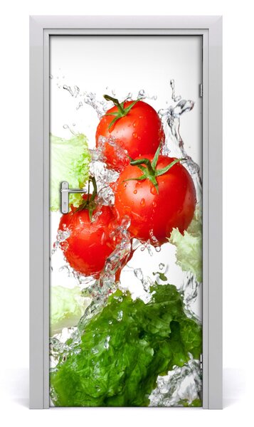Autocolante pentru usi Tomate și salată