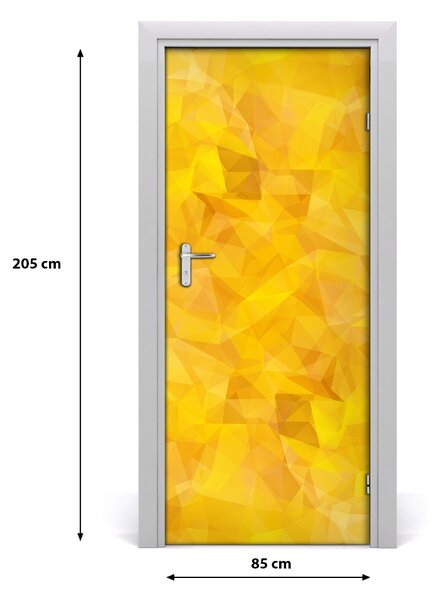 Autocolante pentru usi Autocolant DOOR adeziv triunghiuri Abstract