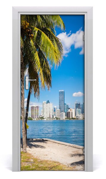 Autocolante pentru usi Auto-adezive pe usa la casa Miami