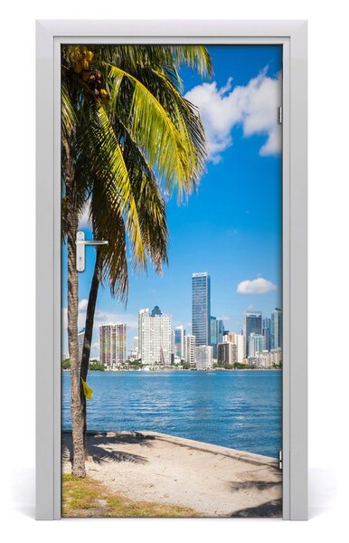 Autocolante pentru usi Auto-adezive pe usa la casa Miami