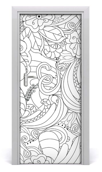 Autocolante pentru usi zentangle fundal