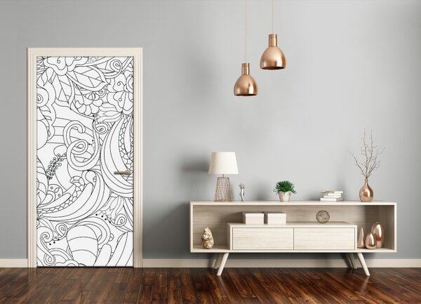 Autocolante pentru usi zentangle fundal