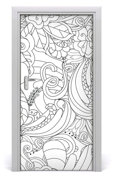 Autocolante pentru usi zentangle fundal
