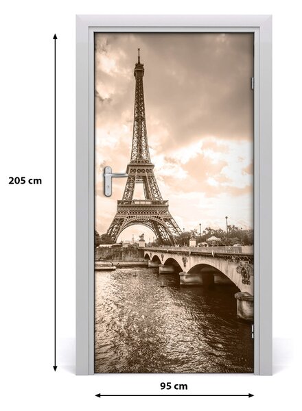 Autocolante pentru usi usa autoadeziv Turnul Eiffel