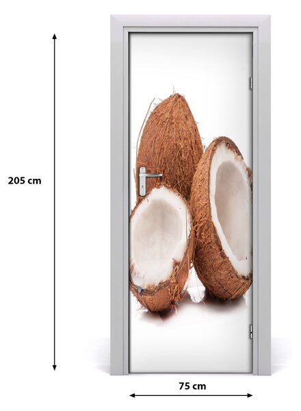 Autocolante pentru usi nucă de cocos