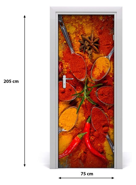 Autocolante pentru usi condimente