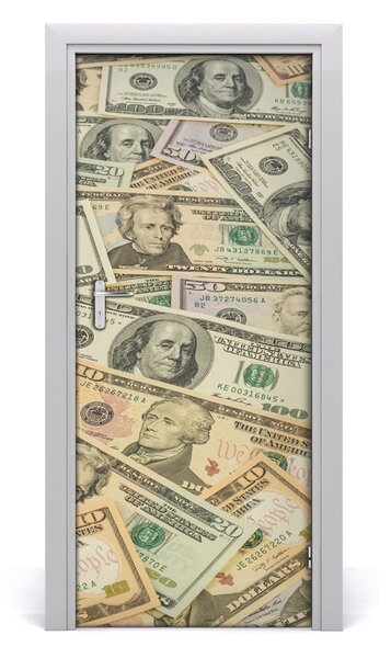 Autocolante pentru usi bancnote dolar