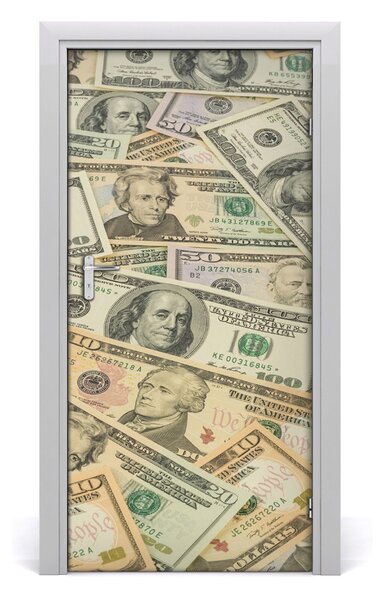 Autocolante pentru usi bancnote dolar