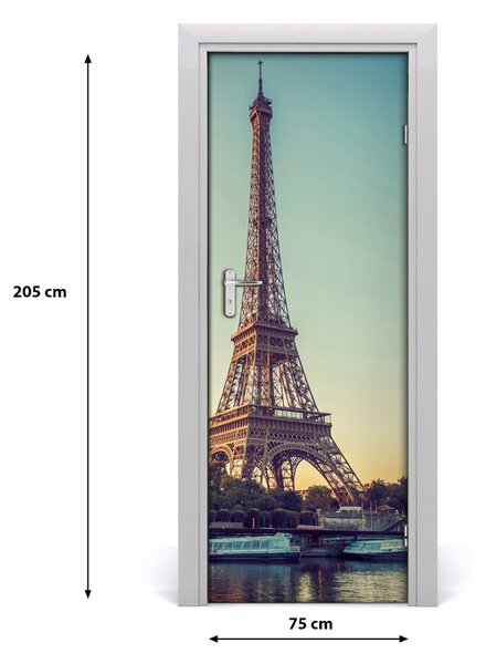 Autocolante pentru usi usa autoadeziv Turnul Eiffel