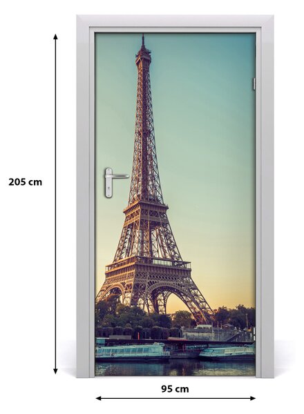 Autocolante pentru usi usa autoadeziv Turnul Eiffel