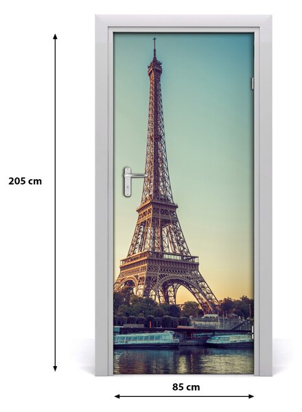 Autocolante pentru usi usa autoadeziv Turnul Eiffel