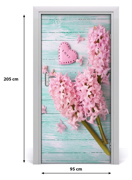 Autocolante pentru usi flori de liliac