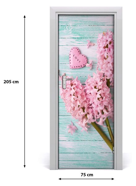 Autocolante pentru usi flori de liliac