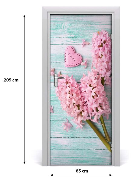 Autocolante pentru usi flori de liliac