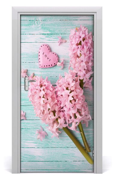 Autocolante pentru usi flori de liliac