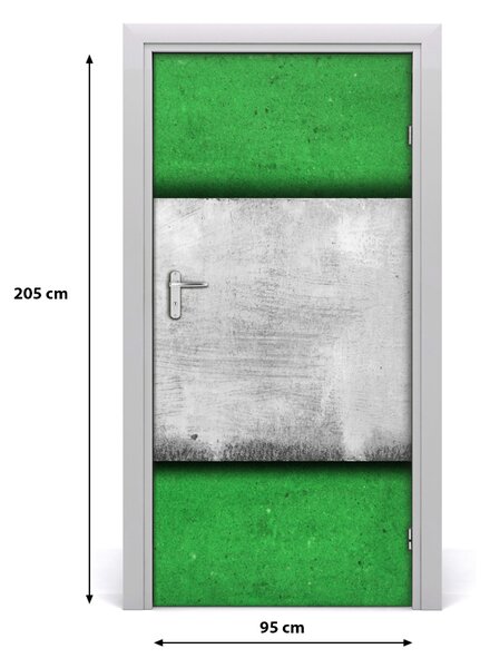 Autocolante pentru usi perete de perete verde