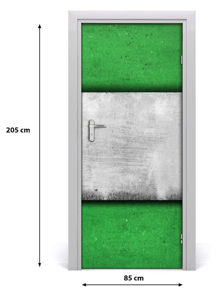 Autocolante pentru usi perete de perete verde