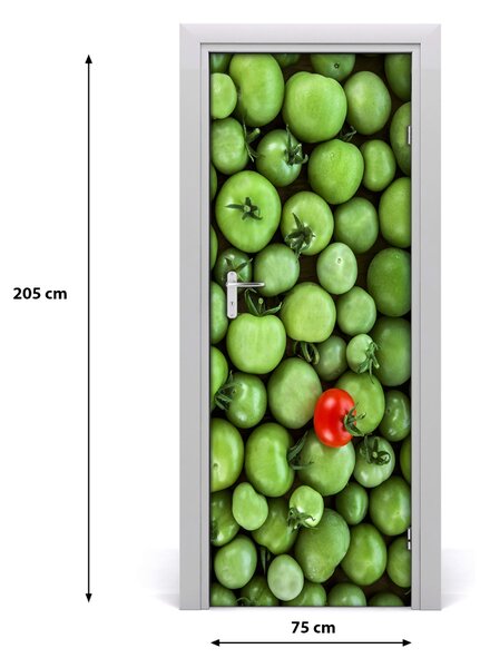Autocolante pentru usi tomate roșu
