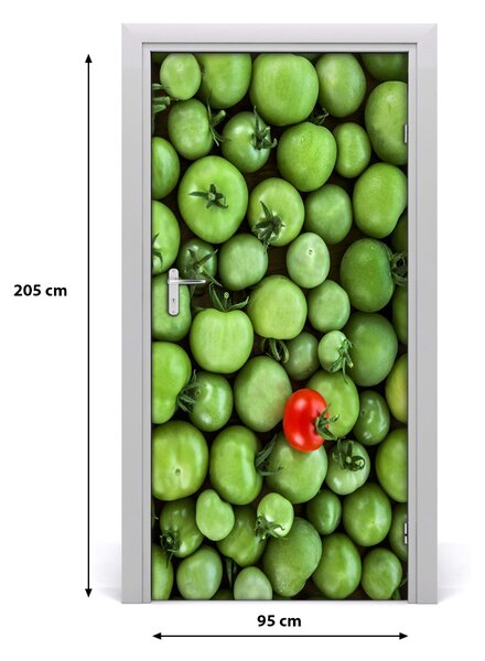 Autocolante pentru usi tomate roșu