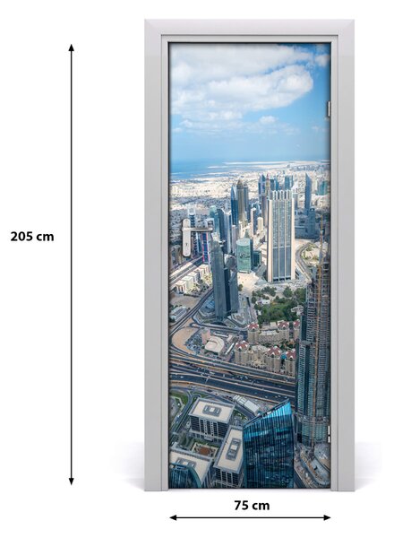Autocolante pentru usi Skyscraper ușă autoadezive