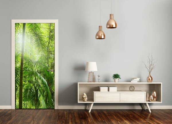 Autocolante pentru usi pădurea tropicală