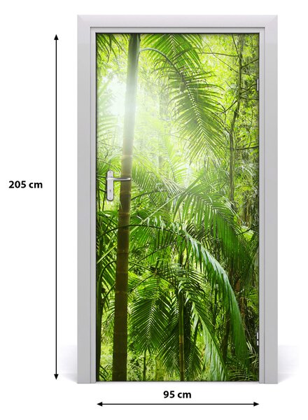 Autocolante pentru usi pădurea tropicală