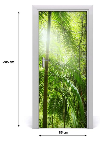 Autocolante pentru usi pădurea tropicală