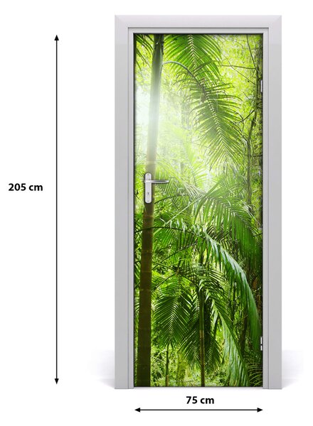 Autocolante pentru usi pădurea tropicală
