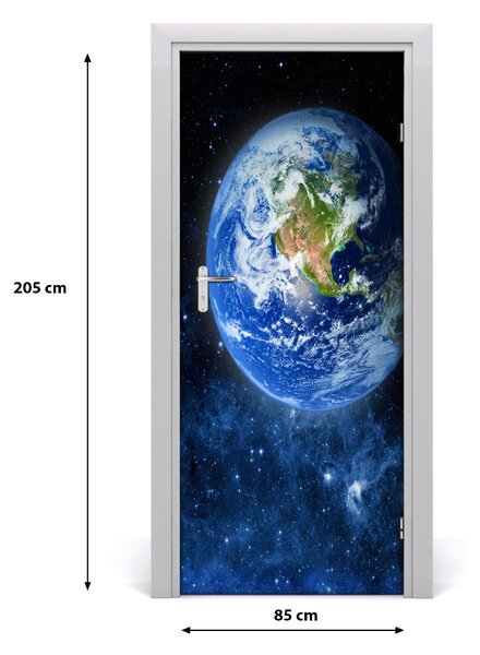 Autocolante pentru usi usa autoadeziv Globe