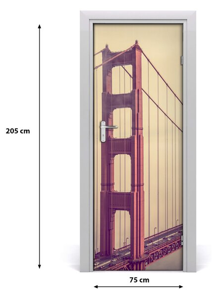 Autocolante pentru usi Autoadeziv UȘĂ Bridge din San Francisco