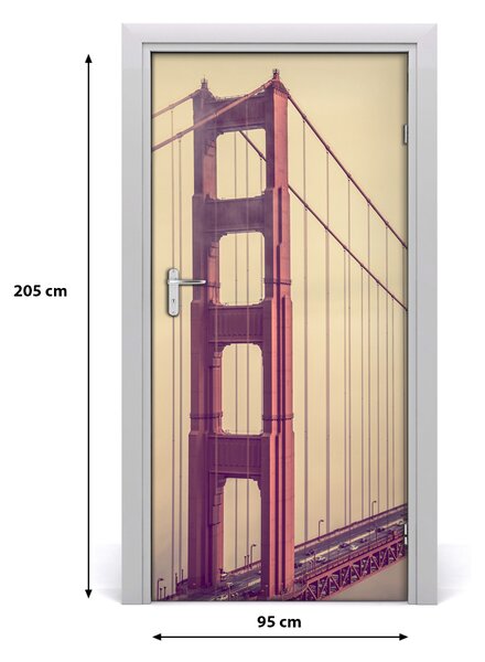 Autocolante pentru usi Autoadeziv UȘĂ Bridge din San Francisco
