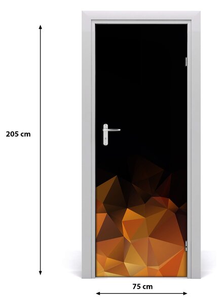 Autocolante pentru usi Autocolant DOOR adeziv triunghiuri Abstract
