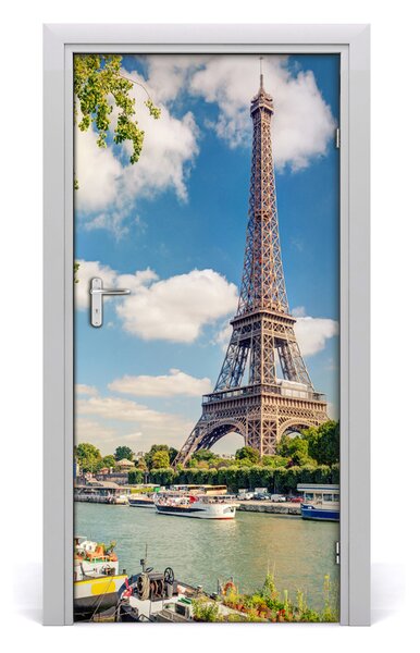 Autocolante pentru usi usa autoadeziv Turnul Eiffel