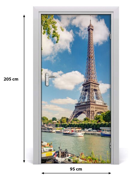 Autocolante pentru usi usa autoadeziv Turnul Eiffel