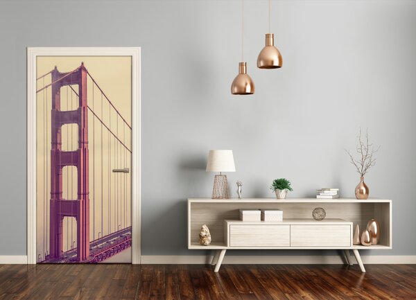 Autocolante pentru usi Autoadeziv UȘĂ Bridge din San Francisco