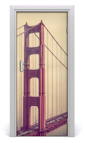 Autocolante pentru usi Autoadeziv UȘĂ Bridge din San Francisco