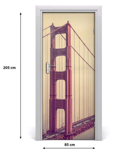 Autocolante pentru usi Autoadeziv UȘĂ Bridge din San Francisco