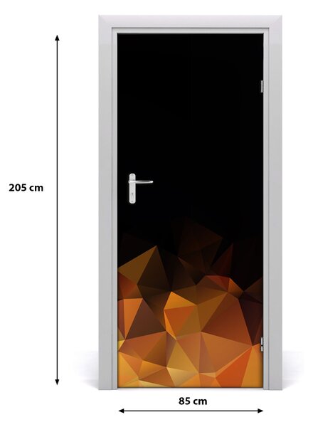 Autocolante pentru usi Autocolant DOOR adeziv triunghiuri Abstract