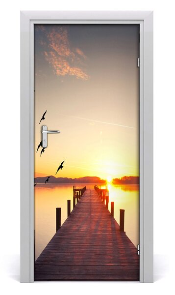 Autocolante pentru usi Sunset Pier