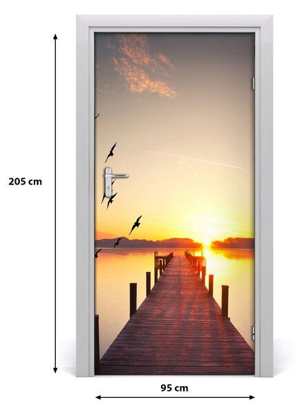 Autocolante pentru usi Sunset Pier