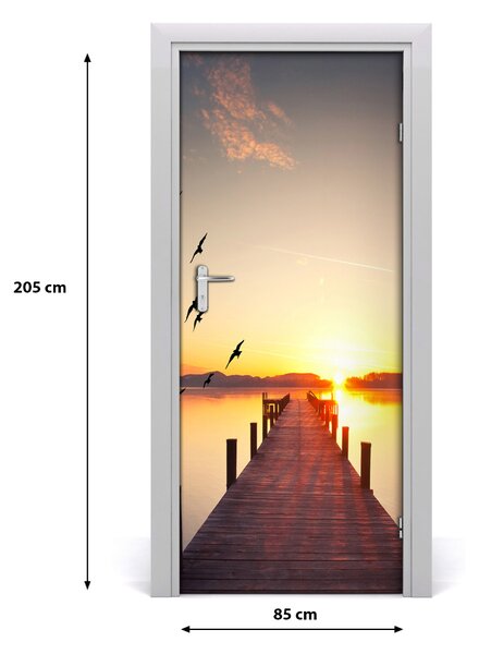 Autocolante pentru usi Sunset Pier