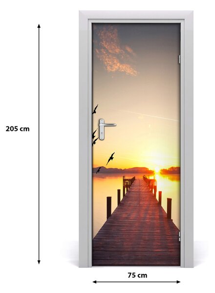 Autocolante pentru usi Sunset Pier