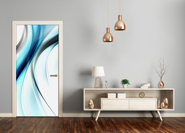 Autocolante pentru usi val abstract