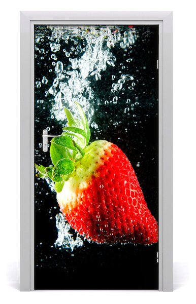 Autocolante pentru usi Strawberry sub apa