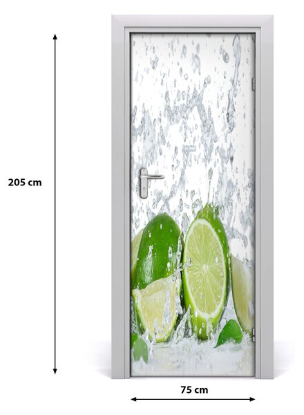 Autocolante pentru usi Lămâie verde