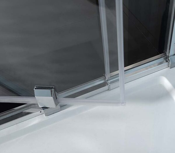 Polysan EASY, cabină de duș cu 3 pereți 800-900x700mm, variantă uşă pivotantă L/R, sticlă transparentă, EL1615EL3115EL3115