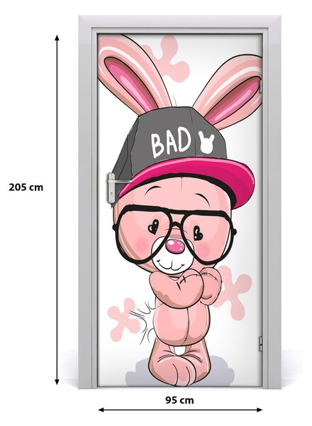 Autocolante pentru usi Rabbit în capac